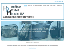 Tablet Screenshot of hrmnylaw.com